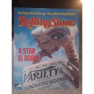 1982 Rolling Stone Issue 374 E.T. Retail Store Display Poster 17.5" x 21.75"